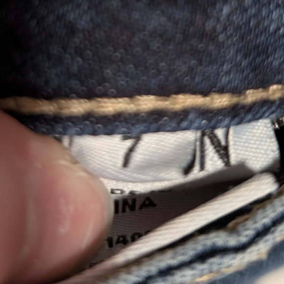 Hudson Girls Blue Skinny Jeans‎ With Button Pockets Size 7 - Picture 5 of 5